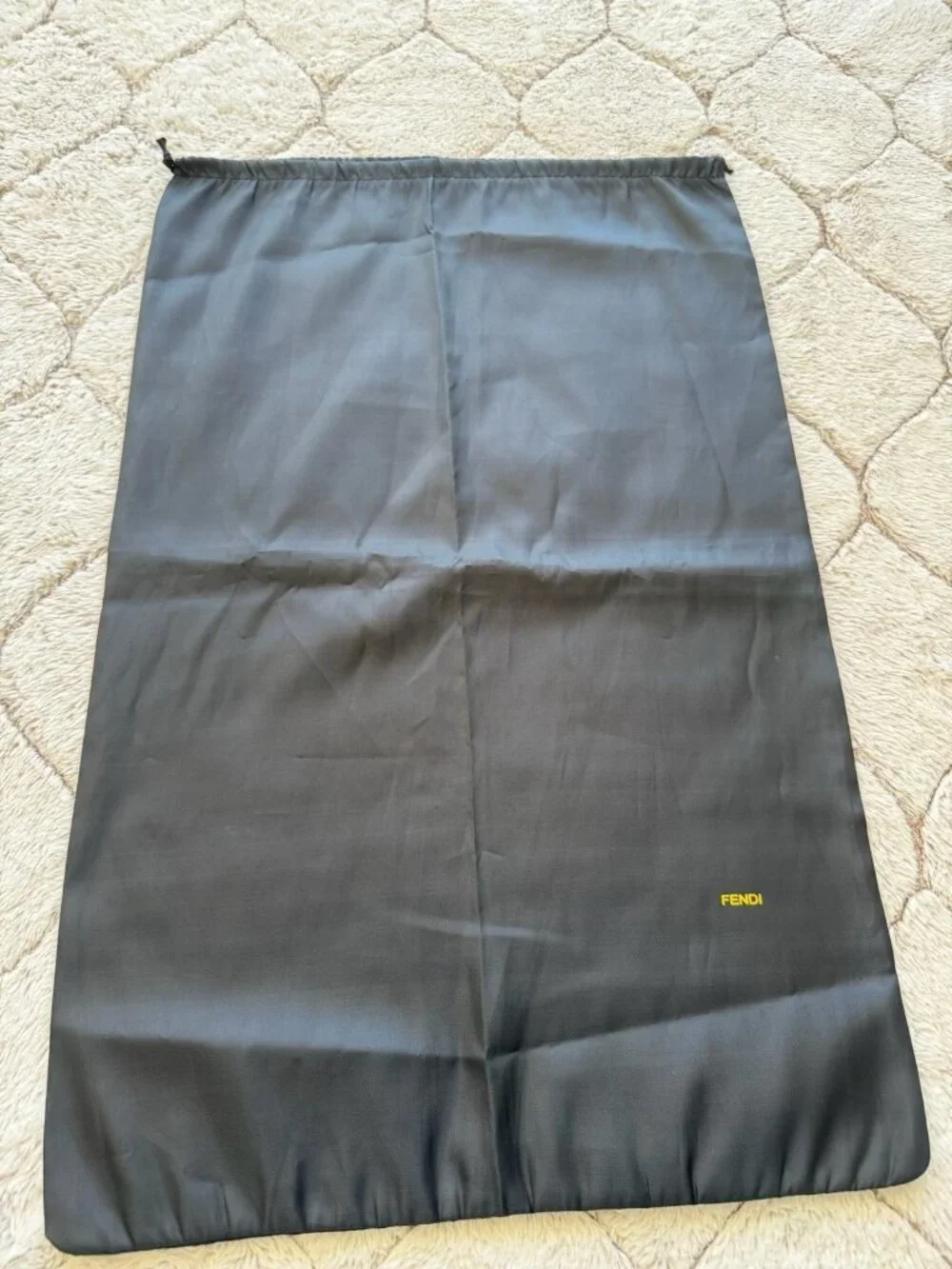 Authentic FENDI Storage Drawstring Dust Bag Polyester Black 26.5